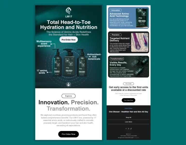 Klaviyo Email template Design